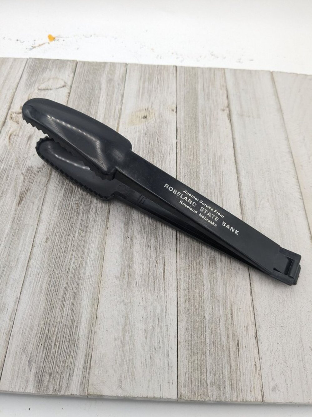 Vintage Vernon Black USA Nylon Plastic Tongs